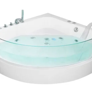 Spa Portatile Vasca idromassaggio con cromoterapia LED 190 x 135 cm MARINA