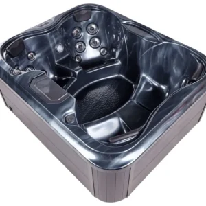 Spa Portatile Vasca idromassaggio LED grafite 215 x 180 cm ARCELIA