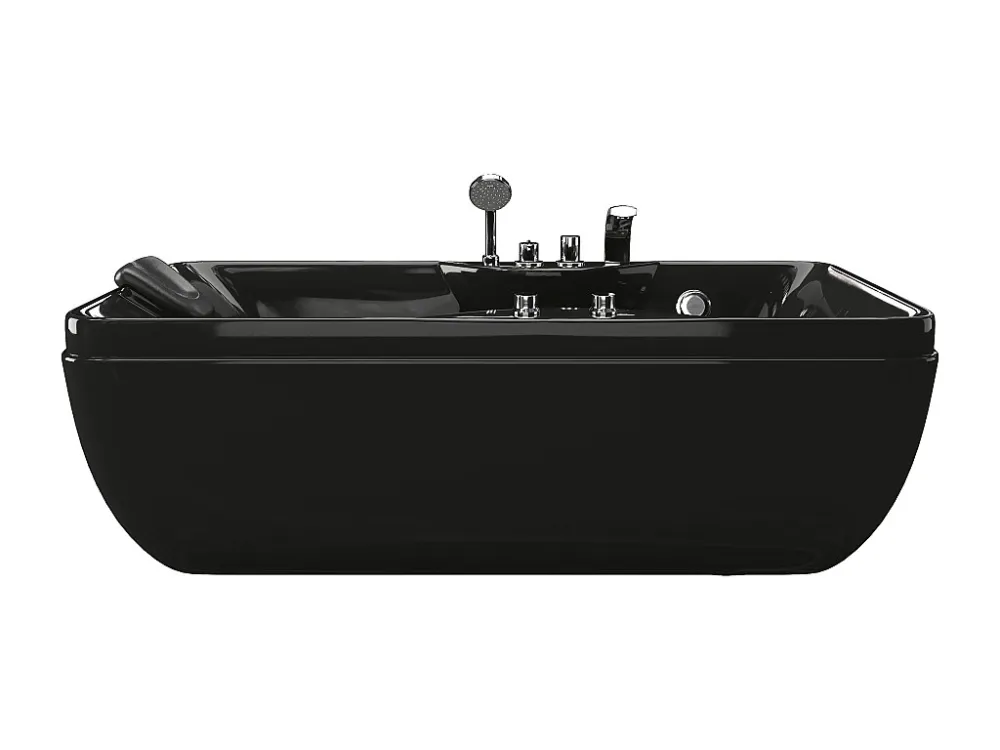 Vasca idromassaggio, 1 posto, 150 x 75 x 54,5 cm, 750W Nero Angolo destra GAVINO con Sistema di Filtrazione Integrato