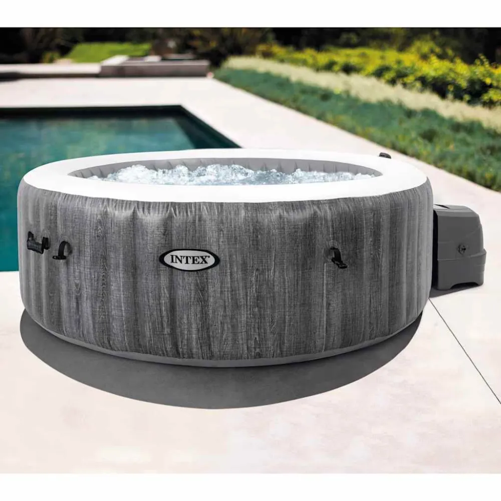 Giochi d'Acqua per Bambini Intex Vasca PureSpa Greywood LUSSO 196 cm