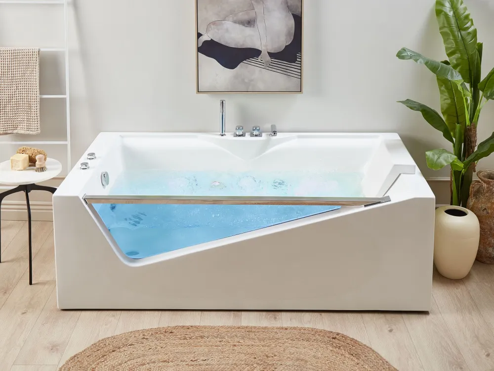 Giochi d'Acqua per Bambini Vasca da bagno idromassaggio con LED 180 x 90 cm MARQUIS