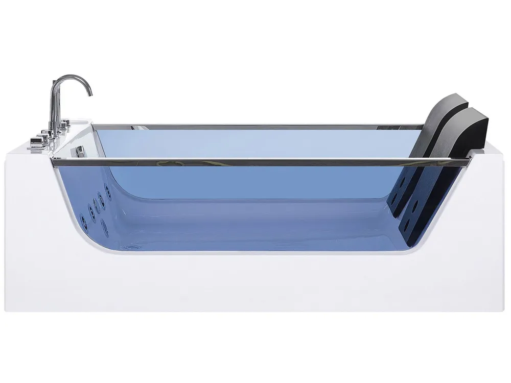 Vasca da bagno con idromassaggio e LED 180 x 120 cm CURACAO con Garanzia