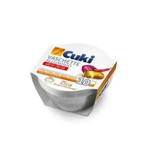 Cuki Vaschette Alluminio Ultra-Forza Crème Caramel | 10 Monoporzioni Ø 8,8 cm | Struttura Liscia per Sformatura Perfetta |...