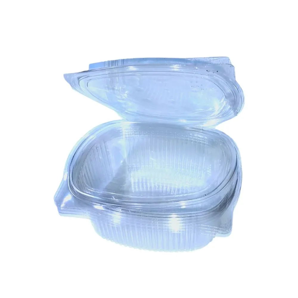 Vaschette Plastica PET per Alimenti 1000cc con Coperchio Trasparente Usa e Getta - 50 Pezzi