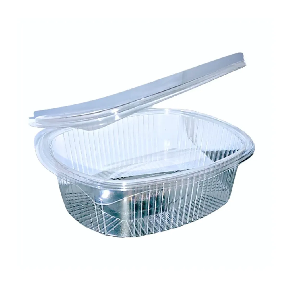 Vaschette Plastica PET per Alimenti 1500cc con Coperchio Trasparente Usa e Getta - 50 Pezzi