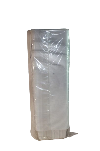 CONFEZIONE 100PZ VASCHETTE PLASTICA BIANCHE