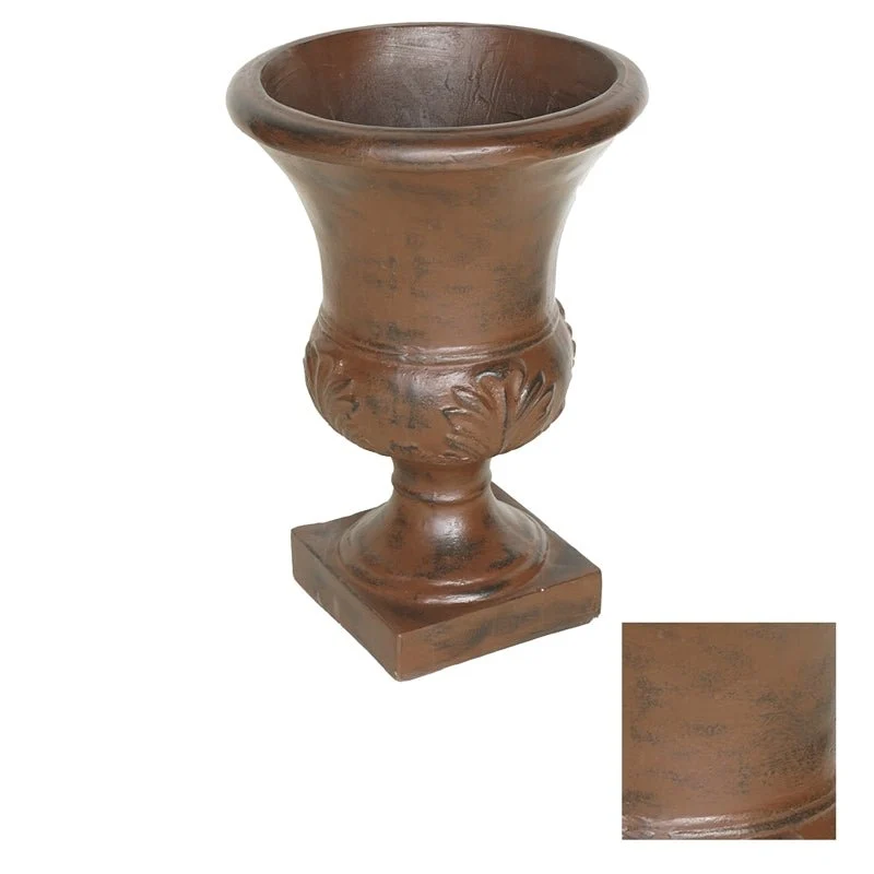 Vaso Decorativo Marrone Cemento – Diametro 38×54 cm