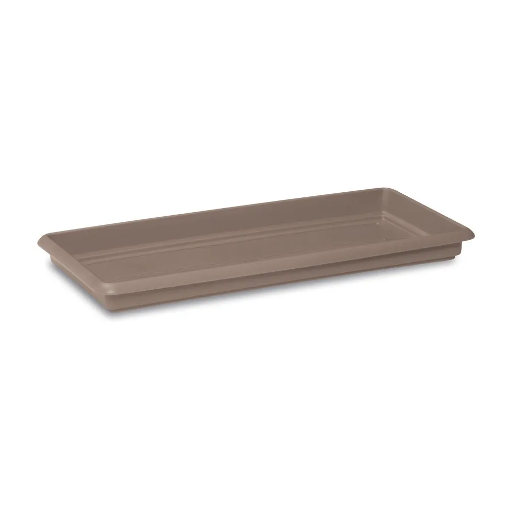 STEFANPLAST - Sottocassetta Maxi Rettangolare Linea Mediterraneo Tortora 80 cm - h6x80x33 cm
