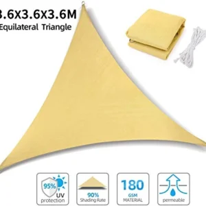Ohuhu Tenda Vela Parasole 3,6 x x m Telo da Sole 3,6m x x