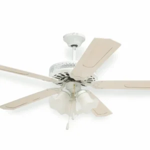 Ventilatore da Soffitto con 5 Pale e Lampada Ø130cm 3 Velocità  Kooper Windy