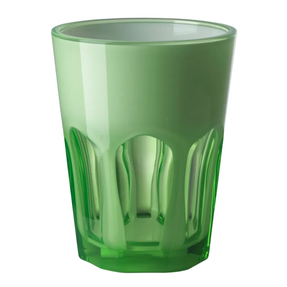 Mario Luca Giusti Set 6 Double Face Acrylic Cups Green