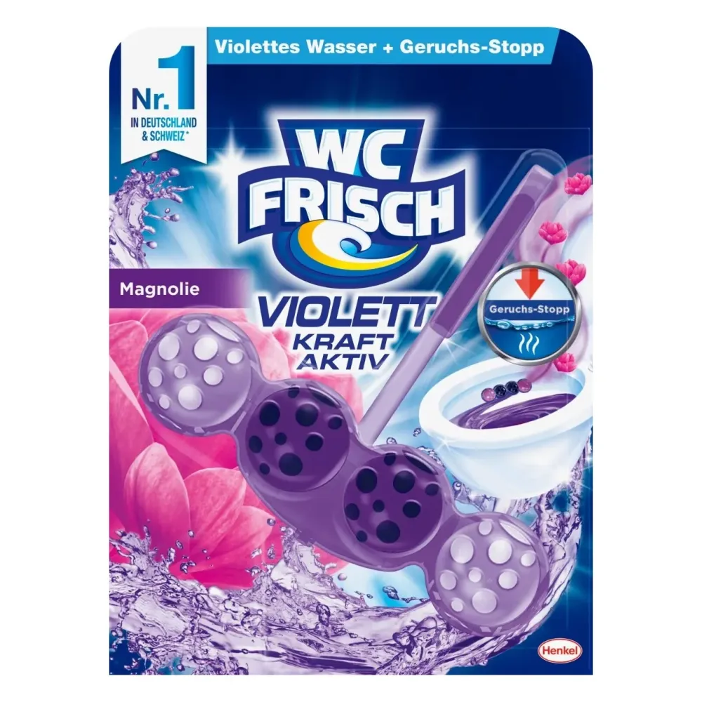 Toilette fresco toilette pietra potente attivo viola magnolia 50g