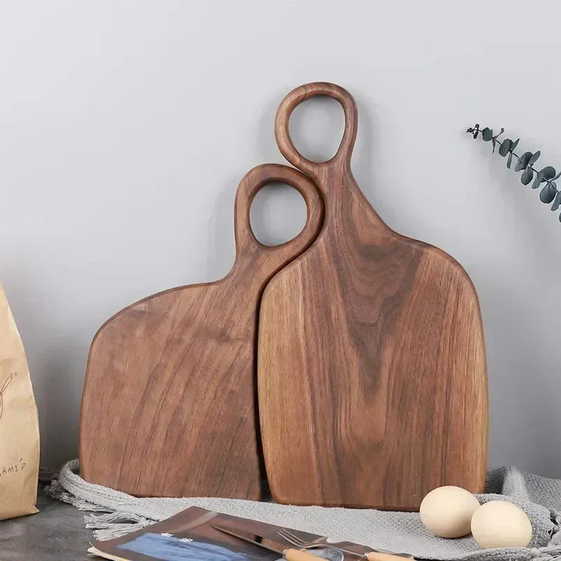 Tagliere legno di noce da 2 pezzi - Elegante e resistente per la cucina