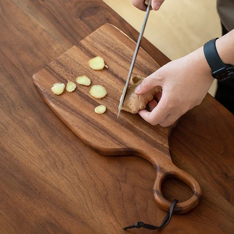 Tagliere legno di noce da 2 pezzi - Elegante e resistente per la cucina