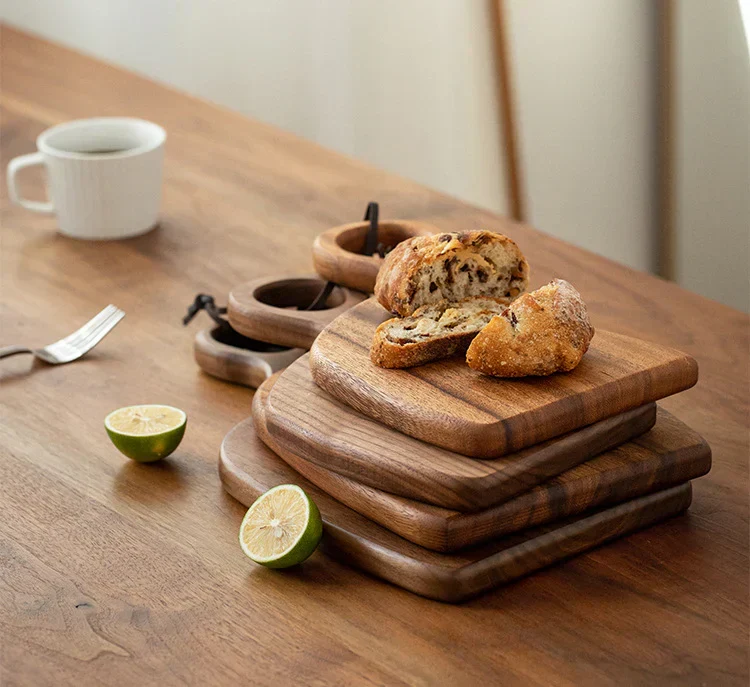 Tagliere legno di noce da 2 pezzi - Elegante e resistente per la cucina