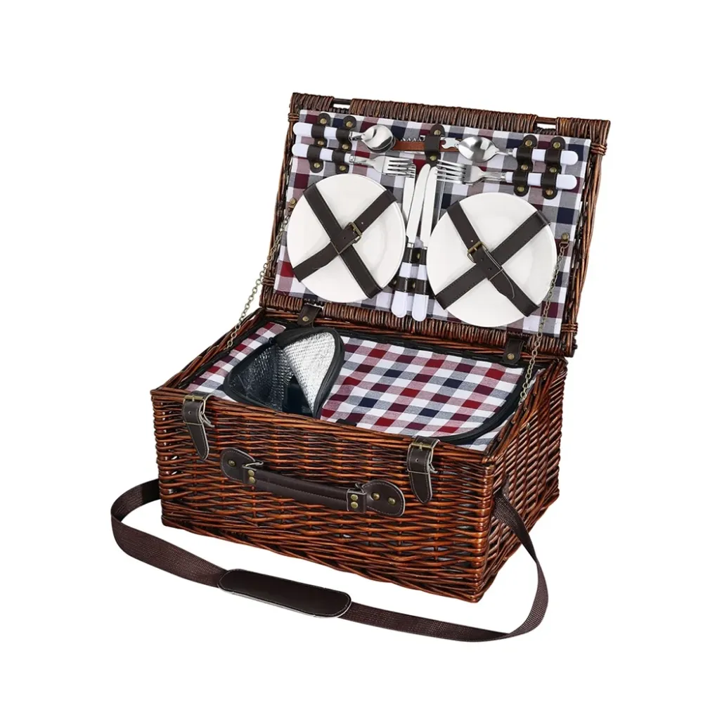 Alluminio Anodizzato Cestino da picnic VARESE con borsa termica Cilio