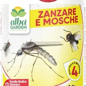 Albagarden - Insetticida Antizanzare Giardino per Esterno E Interno Cimici Mosche Insetti Volanti Striscianti Formiche Eff...