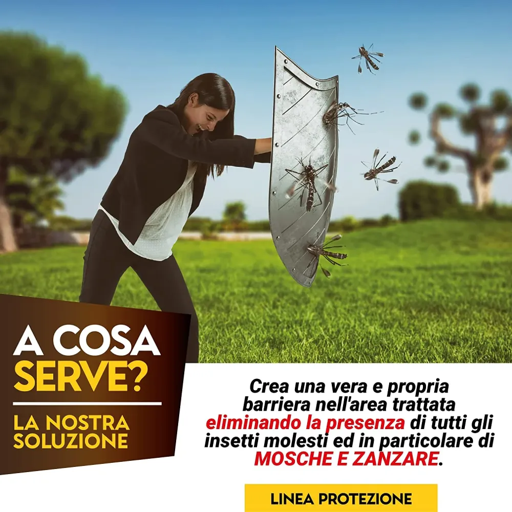 Albagarden - Insetticida Antizanzare Giardino per Esterno E Interno Cimici Mosche Insetti Volanti Striscianti Formiche Eff...