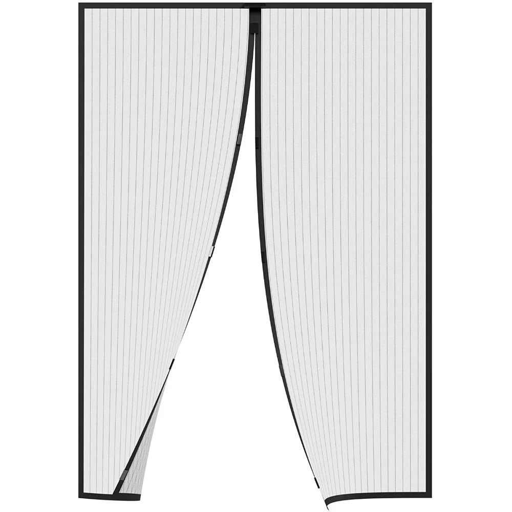 Zanzariera tenda magnetica calamita per porta finestra L100 XH 220 cm NERA